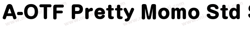 A-OTF Pretty Momo Std SX Bold字体转换